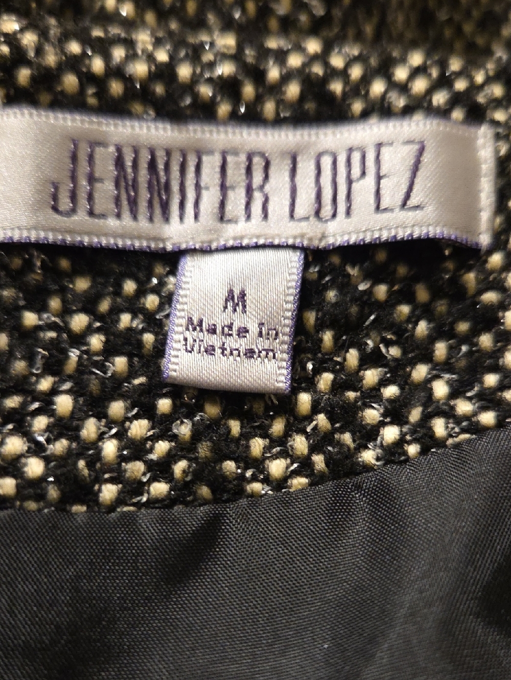 JENNIFER LOPEZ Dress black/silver Medium - Picture 3 of 5